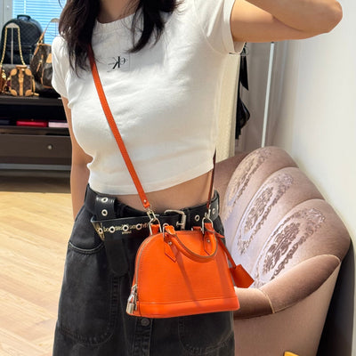 Alma BB Orange Epi Leather