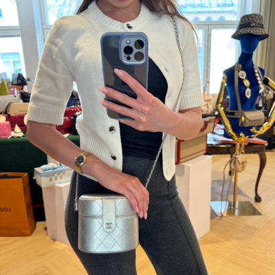 Vanity On CC With Chain Silver Leather