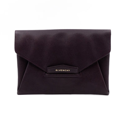 Antigona Envelope Clutch Purple Leather