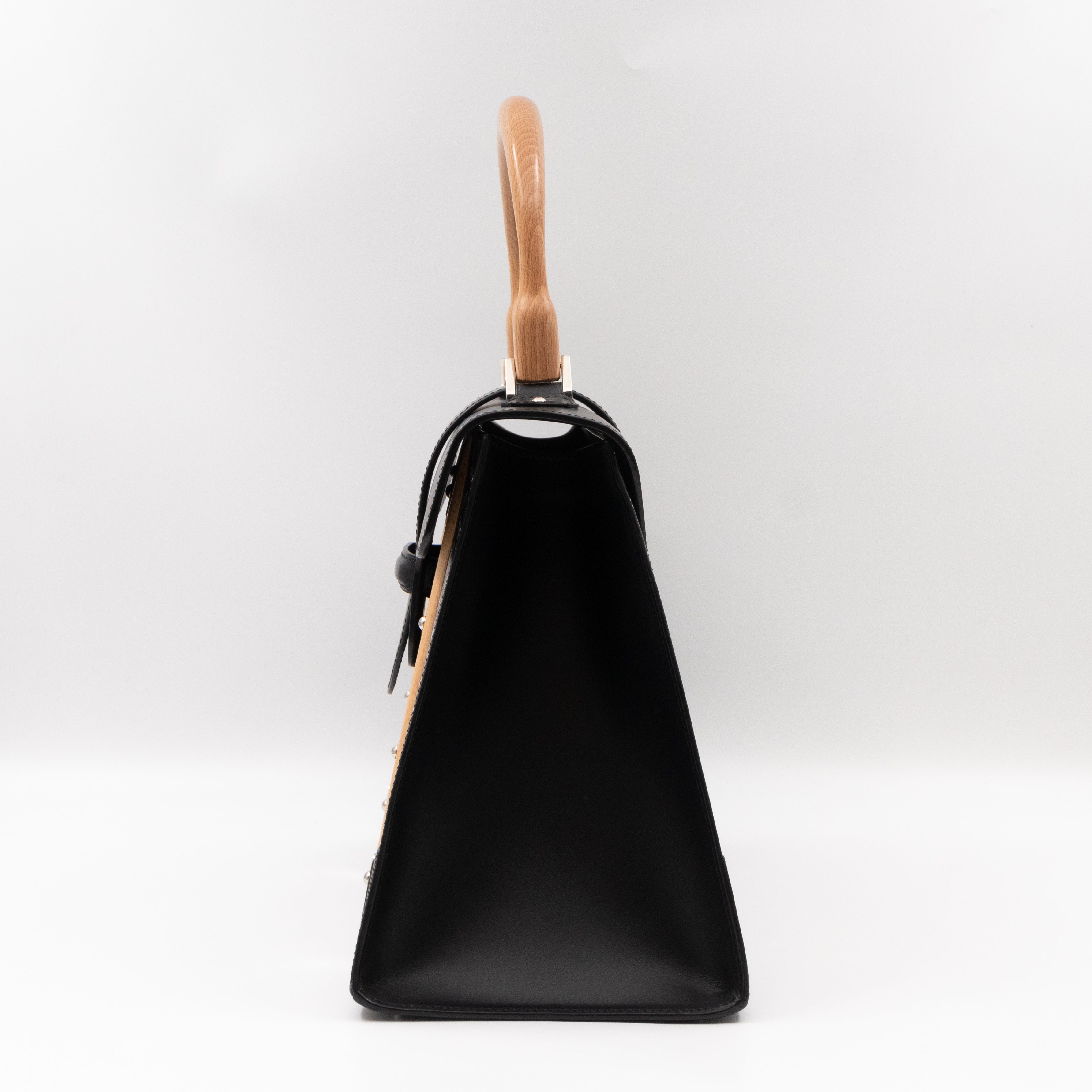 Saigon MM Black Goyardine Canvas
