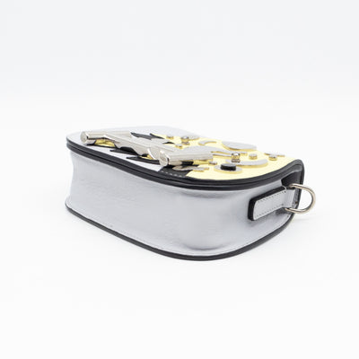 Double T Micro Rock Strass Crossbody Bag