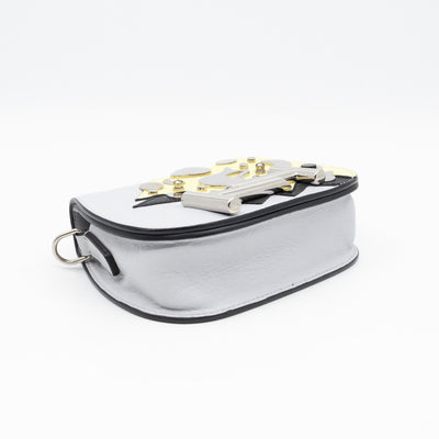 Double T Micro Rock Strass Crossbody Bag