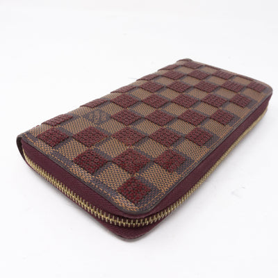 Zippy Wallet Damier Paillettes Red