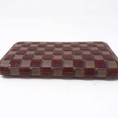 Zippy Wallet Damier Paillettes Red