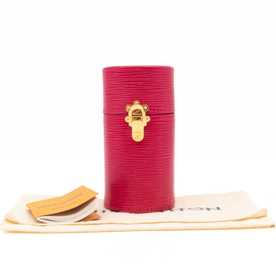 Perfume Travel Case 100 ml Fuchsia Epi Leather