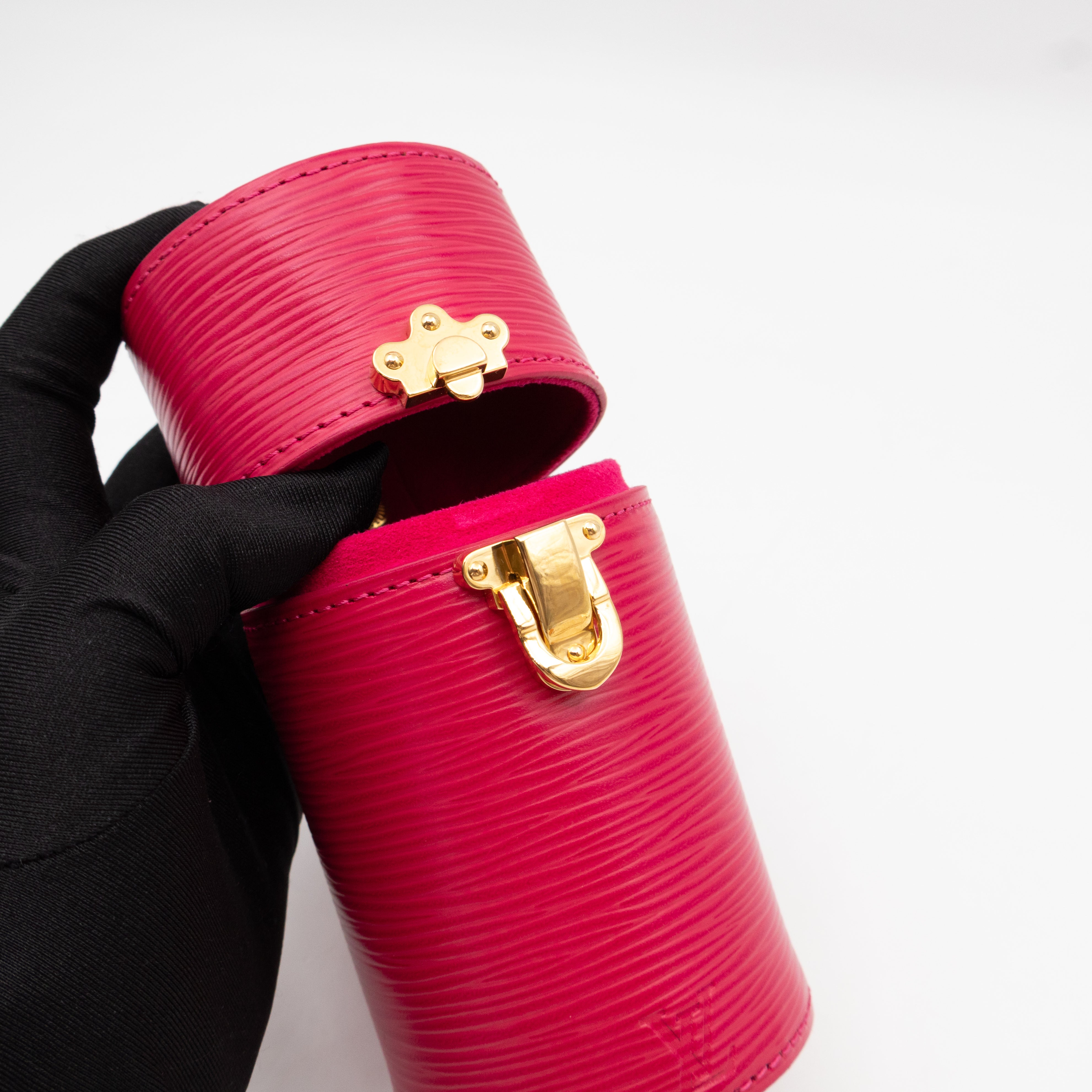 Perfume Travel Case 100 ml Fuchsia Epi Leather
