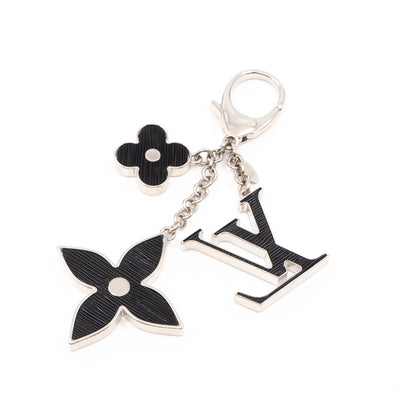 Fleur d'Epi Key Charm Black Silver