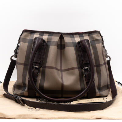 Small Northfield Gray Check Tote Bag