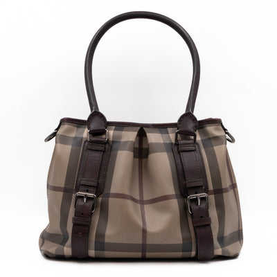 Small Northfield Gray Check Tote Bag