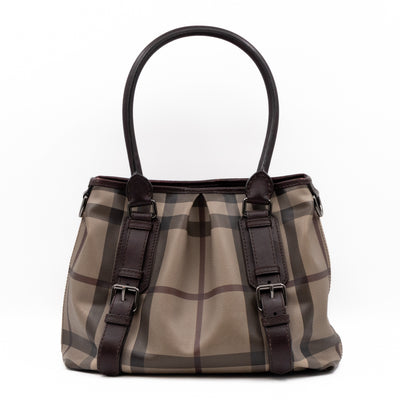 Small Northfield Gray Check Tote Bag