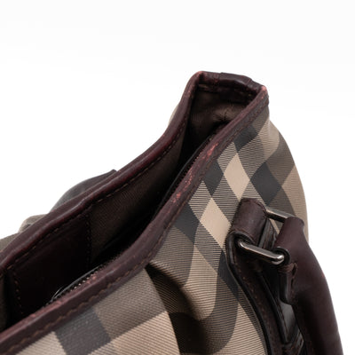 Small Northfield Gray Check Tote Bag