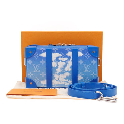 Soft Trunk Wallet Monogram Clouds Blue