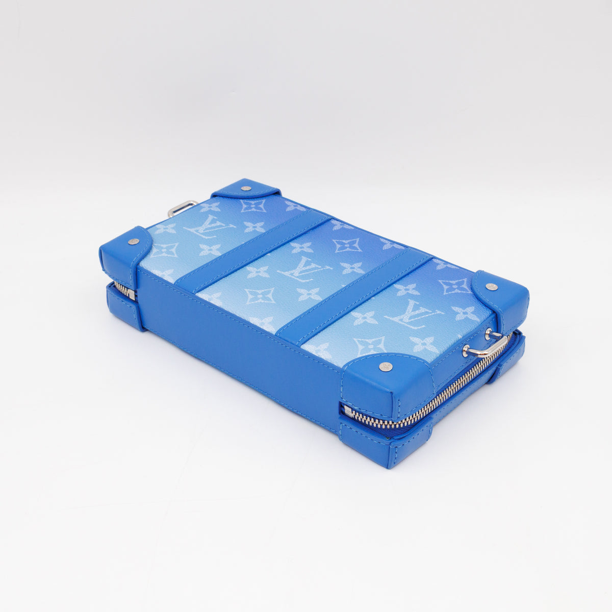Soft Trunk Wallet Monogram Clouds Blue