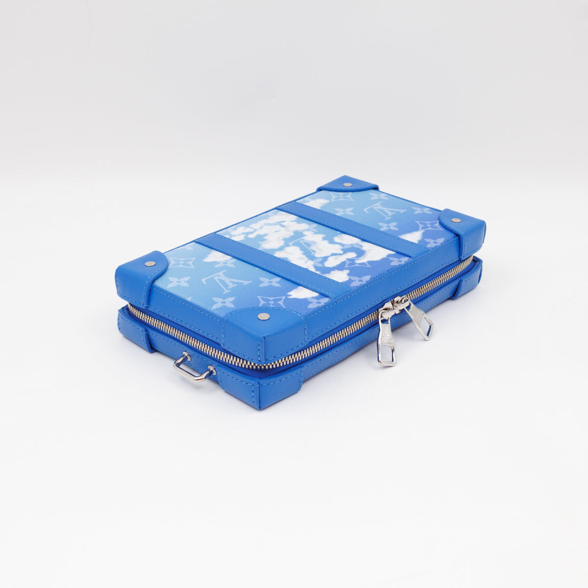Soft Trunk Wallet Monogram Clouds Blue