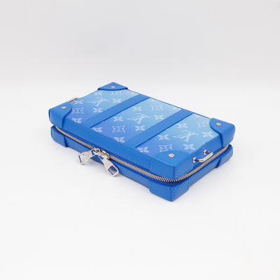 Soft Trunk Wallet Monogram Clouds Blue