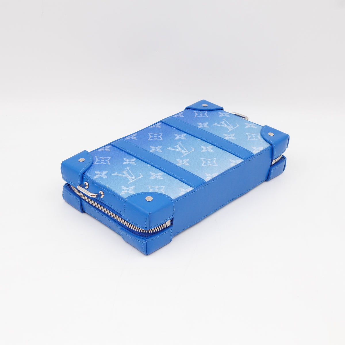 Soft Trunk Wallet Monogram Clouds Blue