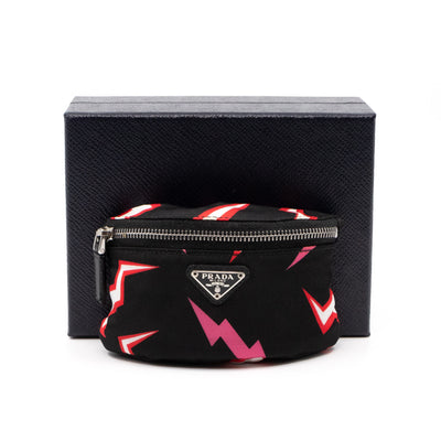 Nylon Arm Pouch Pink Lightning