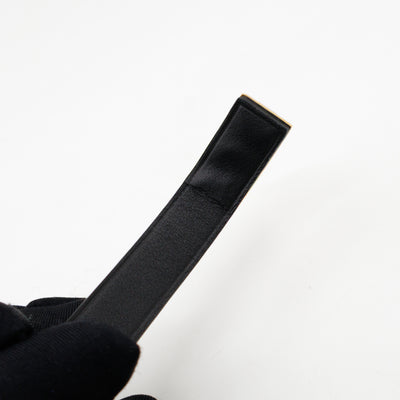 Kelly Glove Clip Black Leather Gold