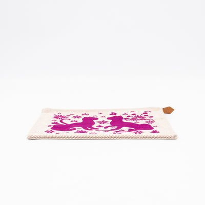 Les Leopards Case Small Bougainvillea & Beige