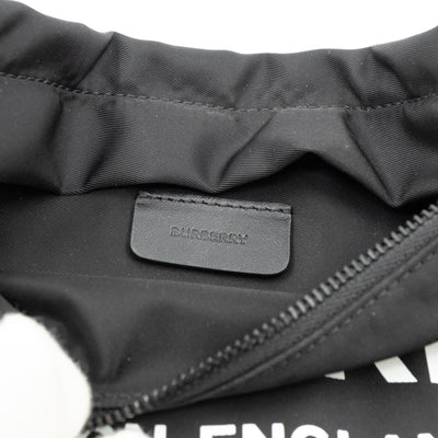 Logo Wrist Pouch Black Nylon