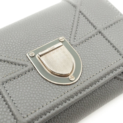 Diorama Elancee Wallet Grey Leather