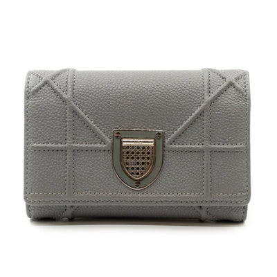Diorama Elancee Wallet Grey Leather