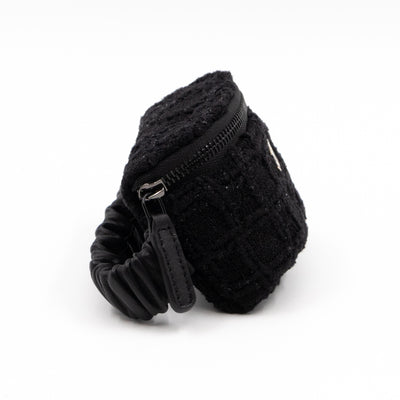 CC Arm Coin Purse Black Tweed