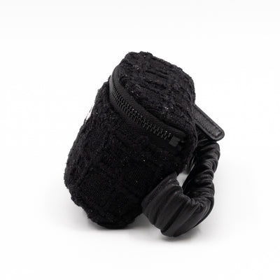 CC Arm Coin Purse Black Tweed