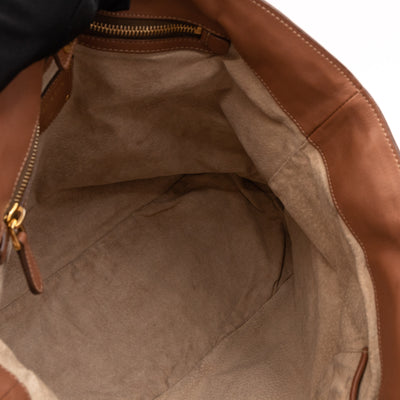 Shopping Tote Brown Soft Calfskin