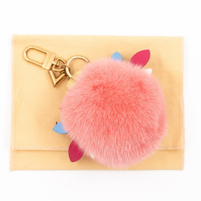 Lovely Birds Fur Bag Charm And Key Holder