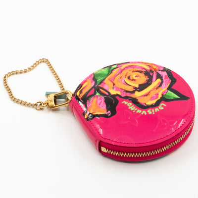 Coin Purse Roses Vernis Rose Pop
