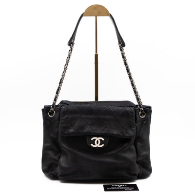 Rock 'n Chic Accordion Bag Black Leather