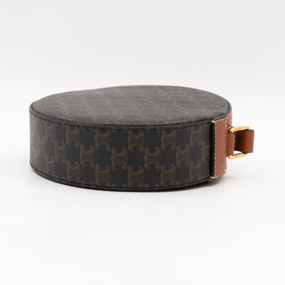 Round Purse On Strap Triomphe Canvas