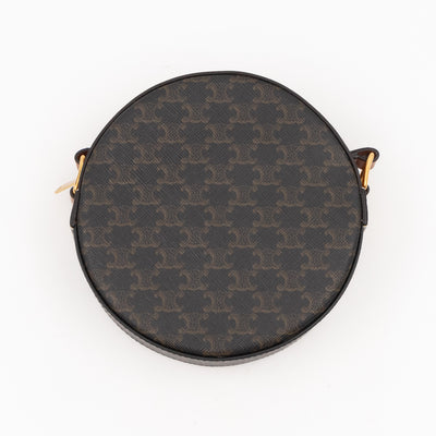 Round Purse On Strap Triomphe Canvas