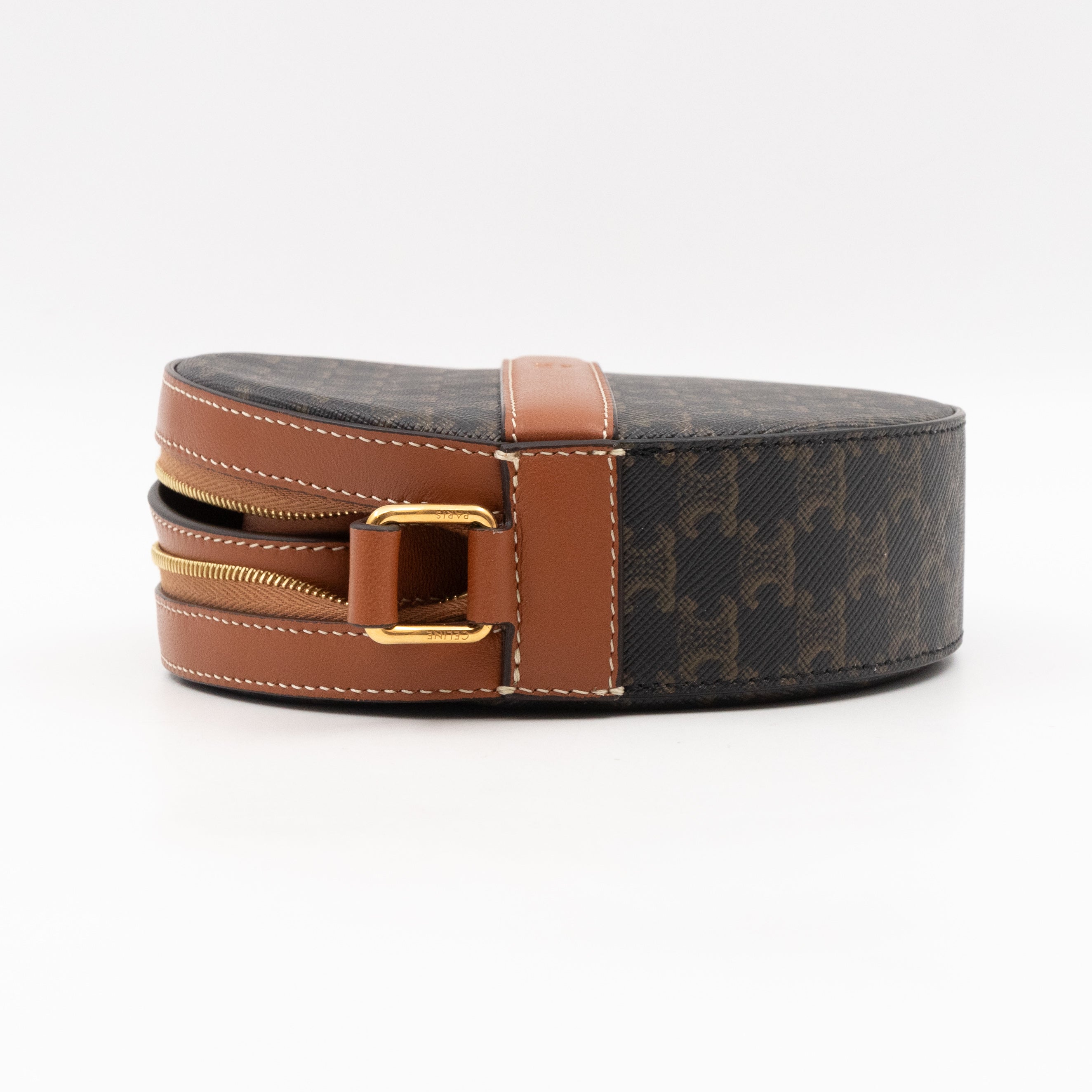 Round Purse On Strap Triomphe Canvas