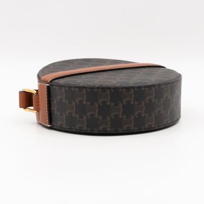 Round Purse On Strap Triomphe Canvas
