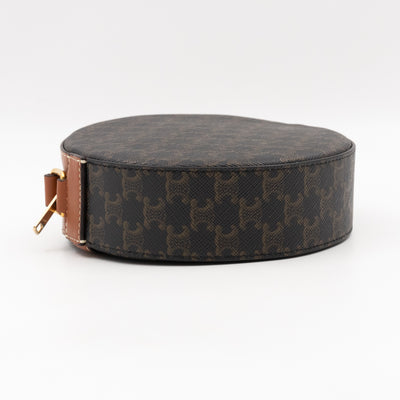 Round Purse On Strap Triomphe Canvas