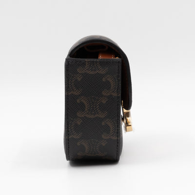 Mini Claude In Triomphe Canvas And Calfskin Tan
