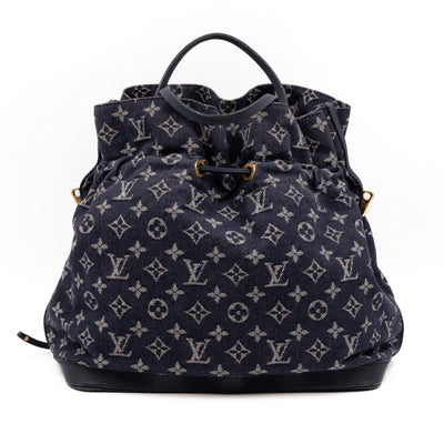 Noefull MM Monogram Denim Grand Bleu