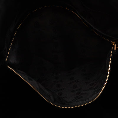 Babouska Indy Top Handle Bag Black White Leather