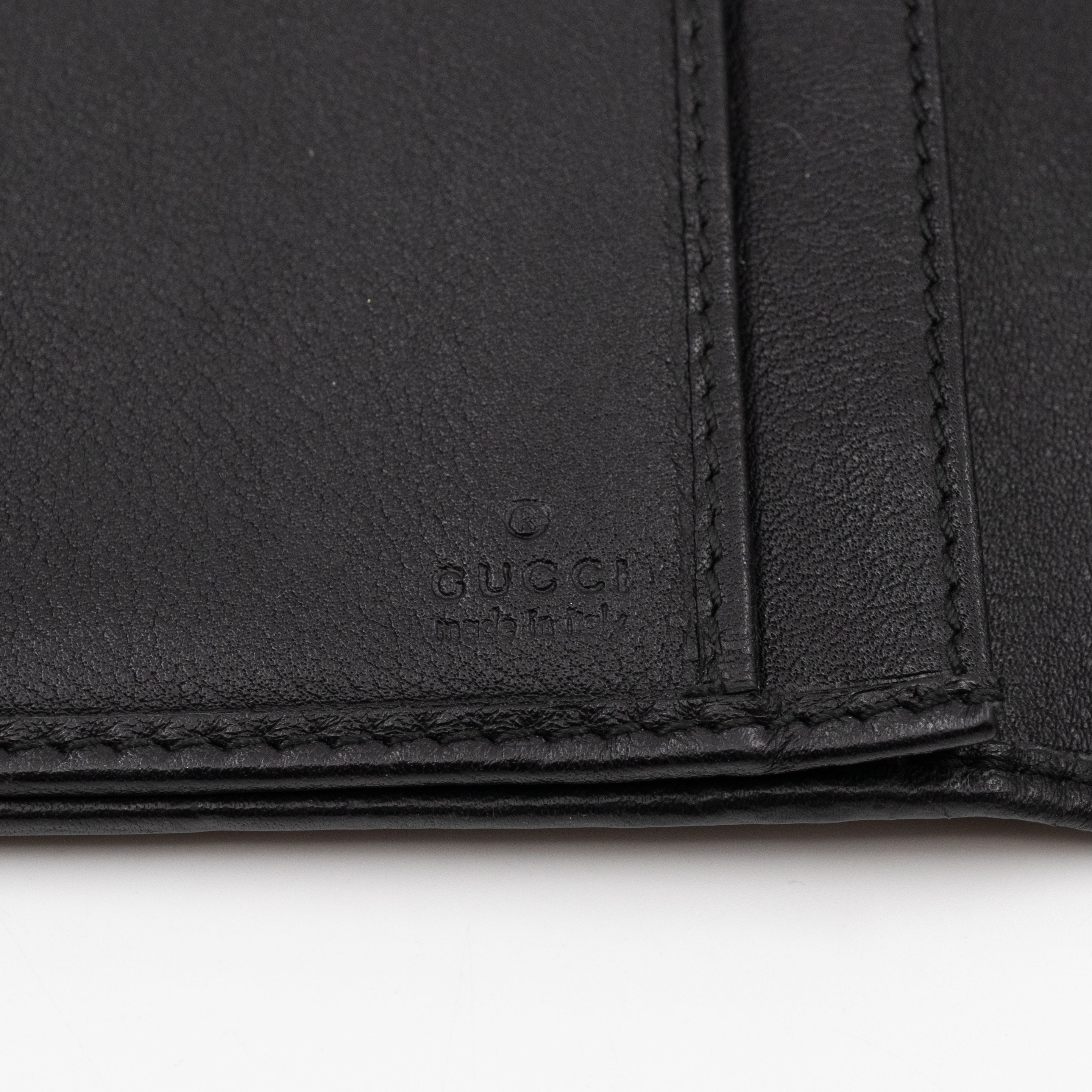 Guccissima Black Leather Wallet