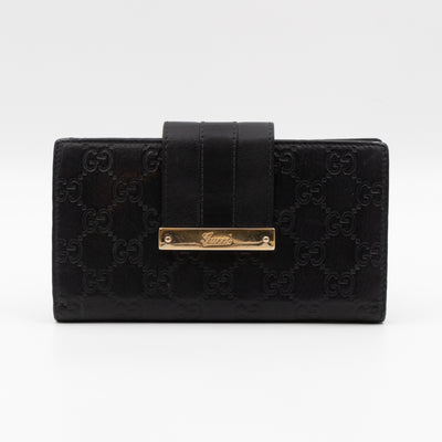 Guccissima Black Leather Wallet