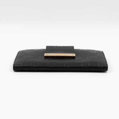 Guccissima Black Leather Wallet