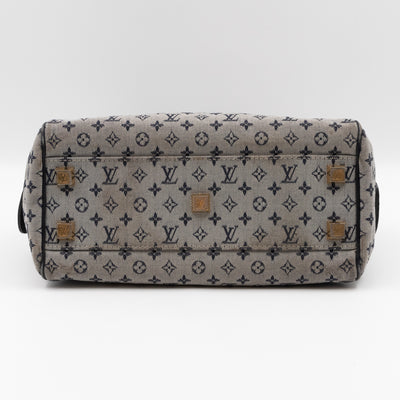 Josephine PM Idylle Monogram Mini Lin Blue Canvas