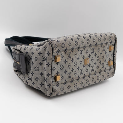 Josephine PM Idylle Monogram Mini Lin Blue Canvas
