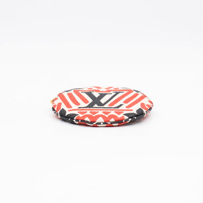 Round Coin Purse Crafty Cream & Red
