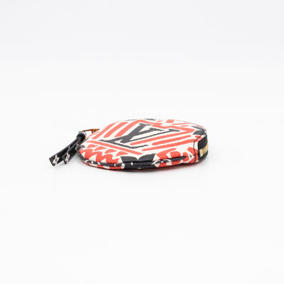 Round Coin Purse Crafty Cream & Red