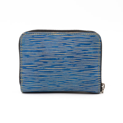 Zippy Coin Purse Epi Leather Denim
