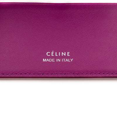 Small Trifold Wallet Purple Leather