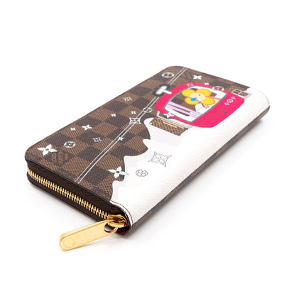 Zippy Wallet Damier Ebene Vivienne Courchevel
